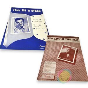 Lot of 2 VTG 1948 Sheet Music Post-War Era Vic Damone Ken Griffin Big Band